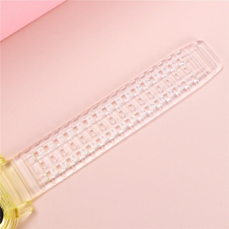 Crystal Clear Color Contrast Replacement Strap Watchband