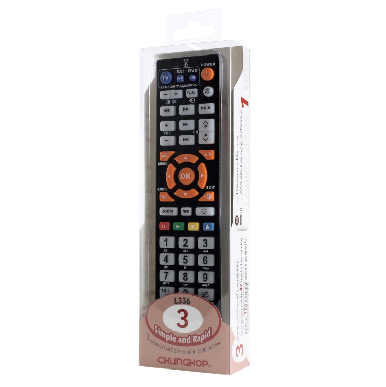 CHUNGHOP L336 Universal Smart Learning Remote Controller for TV / CBL / DVD