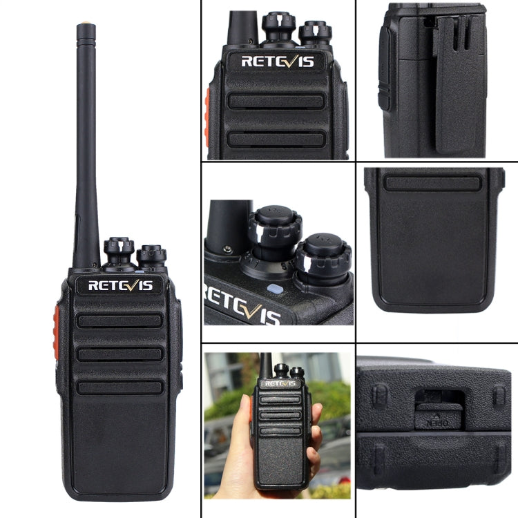 1 Pair RETEVIS RT24 EU Frequency PMR 446/400-470MHz 16CHS Two Way Radio Handheld Walkie Talkie, EU Plug