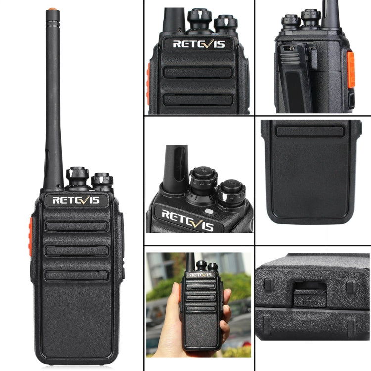 1 Pair RETEVIS H777S US Frequency 462.5500-462.7250MHz 16CHS FRS License-Free Two Way Radio Handheld Walkie Talkie, US Plug