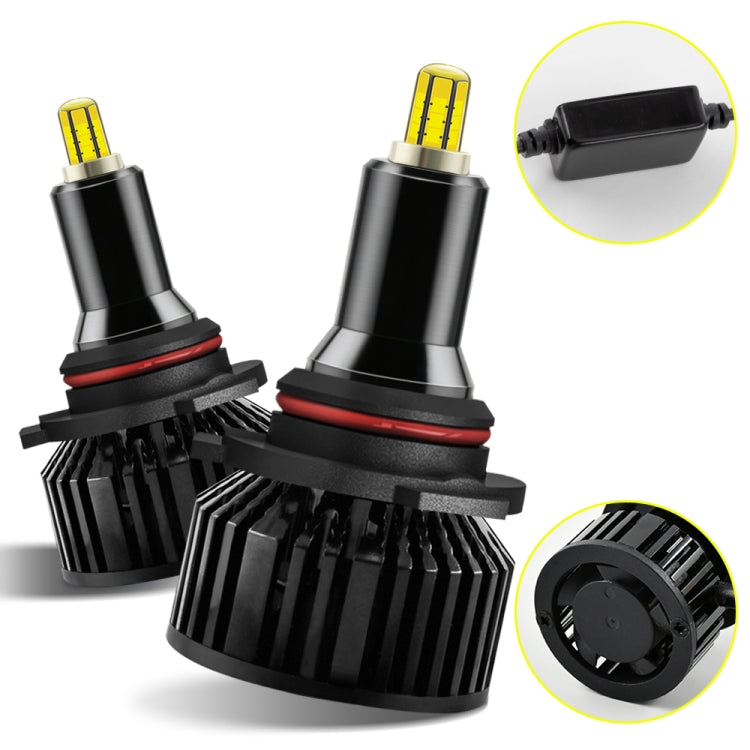 2 PCS DC10-32V / 60W / 6000K / 18000LM IP65 Waterproof Car LED Headlight