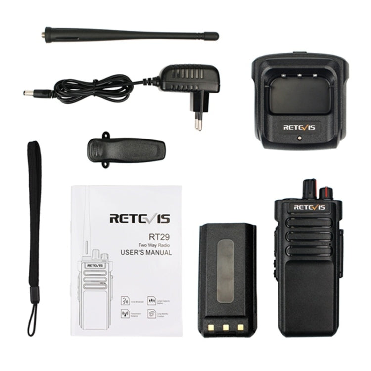 RETEVIS RT29 10W UHF 400-480MHz 16CHS Two Way Radio Handheld Walkie Talkie,