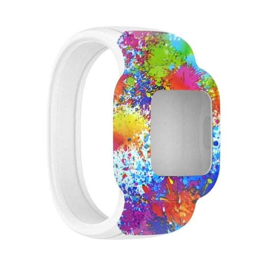 For Garmin Vivofit JR3 No Buckle Silicone Printing Replacement Watchband