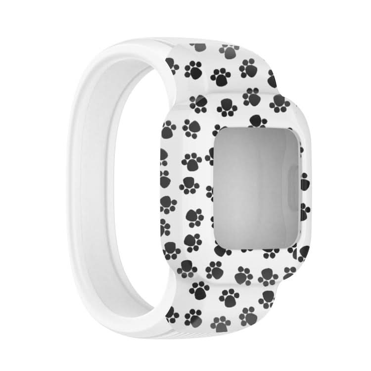 For Garmin Vivofit JR3 No Buckle Silicone Printing Replacement Watchband