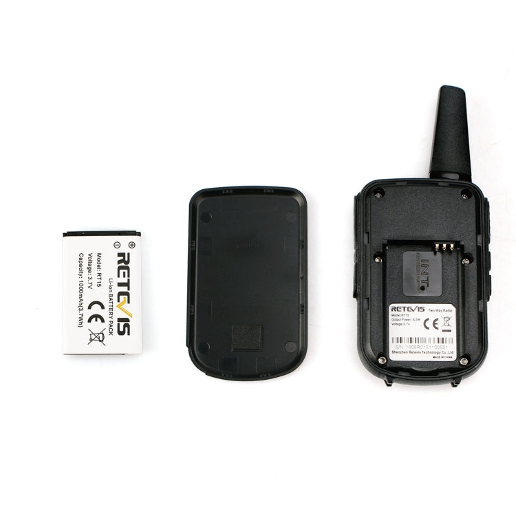 RETEVIS RT15 400-470MHz 16CHS Mini Two Way Radio Walkie Talkie, EU Plug