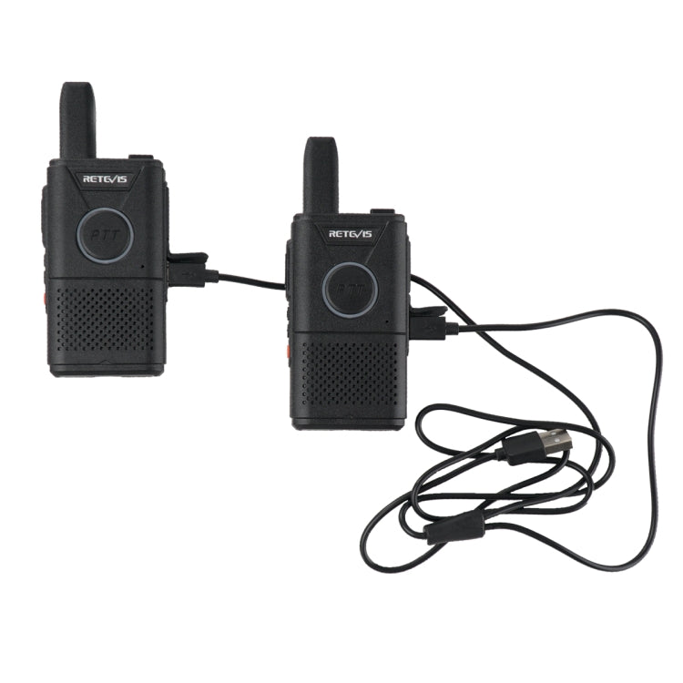 1 Pair RETEVIS RT18 16CHS FRS Dual PTT Handheld Walkie Talkie, US Plug