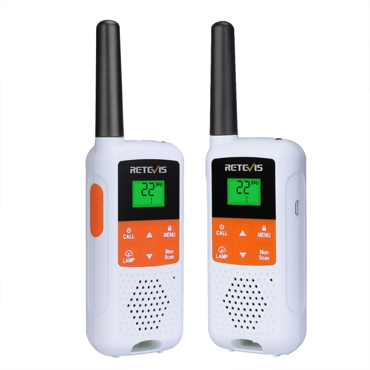 1 Pair RETEVIS RT49B 0.5W US Frequency 462.5500-467.7125MHz 22CHS FRS Two Way Radio Handheld Walkie Talkie, US Plug