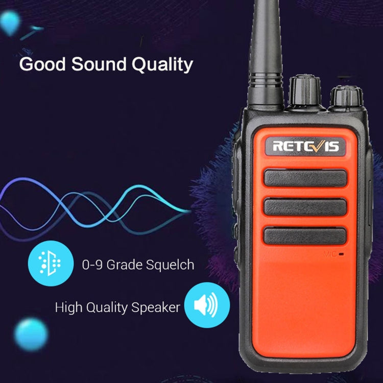 1 Pair RETEVIS RT666 PMR446 16CHS License-free Two Way Radio Handheld Walkie Talkie, EU Plug