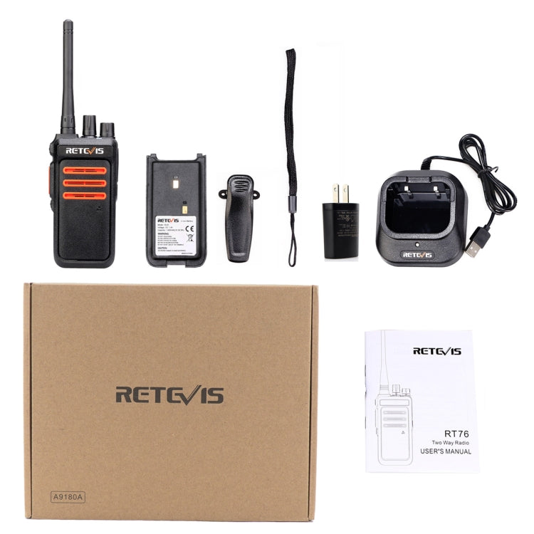 RETEVIS RT76 5W 30CHS GMRS Two Way Radio Handheld Walkie Talkie, US Plug