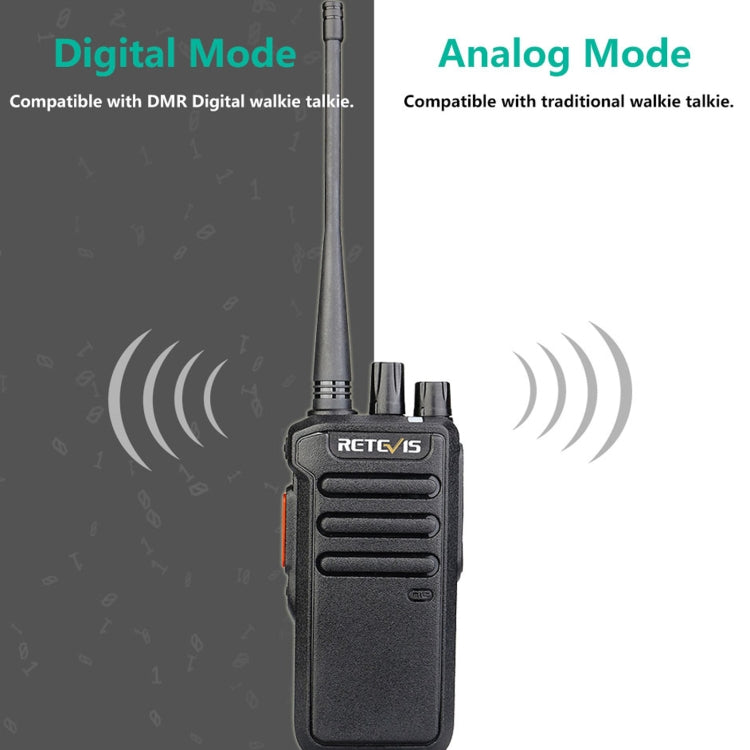 RETEVIS RT43 5W UHF 400-480MHz 32CHS DMR Digital Two Way Radio Handheld Walkie Talkie, Reluova