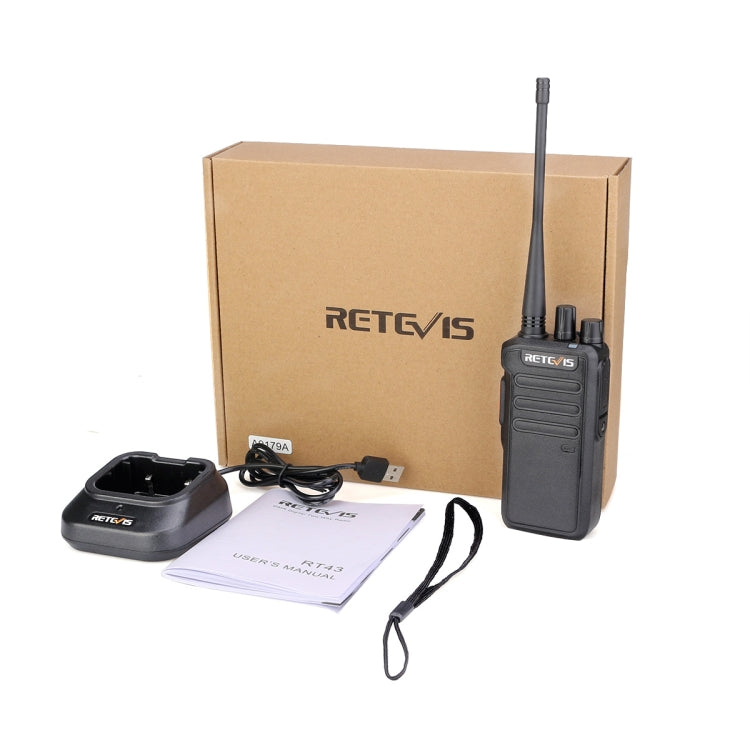 RETEVIS RT43 5W UHF 400-480MHz 32CHS DMR Digital Two Way Radio Handheld Walkie Talkie,