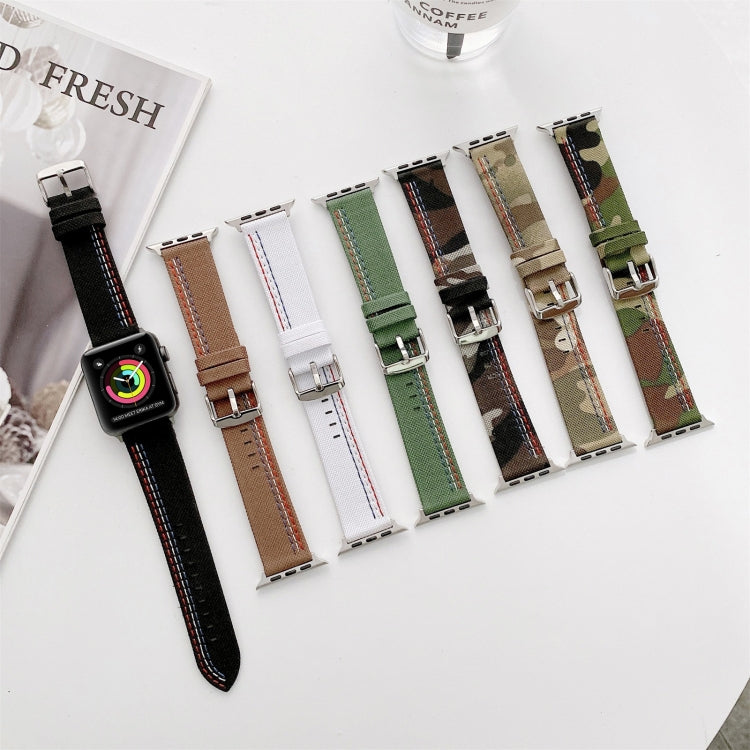 Three Lines Canvas Replacement Strap Watchband