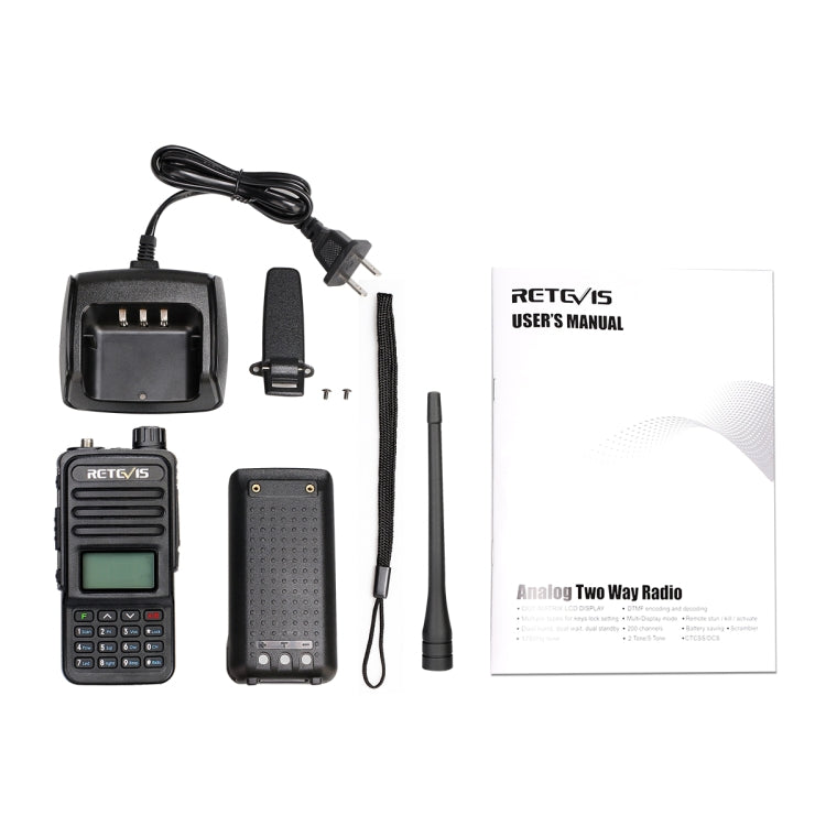 RETEVIS RT85 US Frequency 136.000-174.000MHz+400.000-470.000MHz 200CHS Dual Band Digital Two Way Radio Handheld Walkie Talkie Reluova