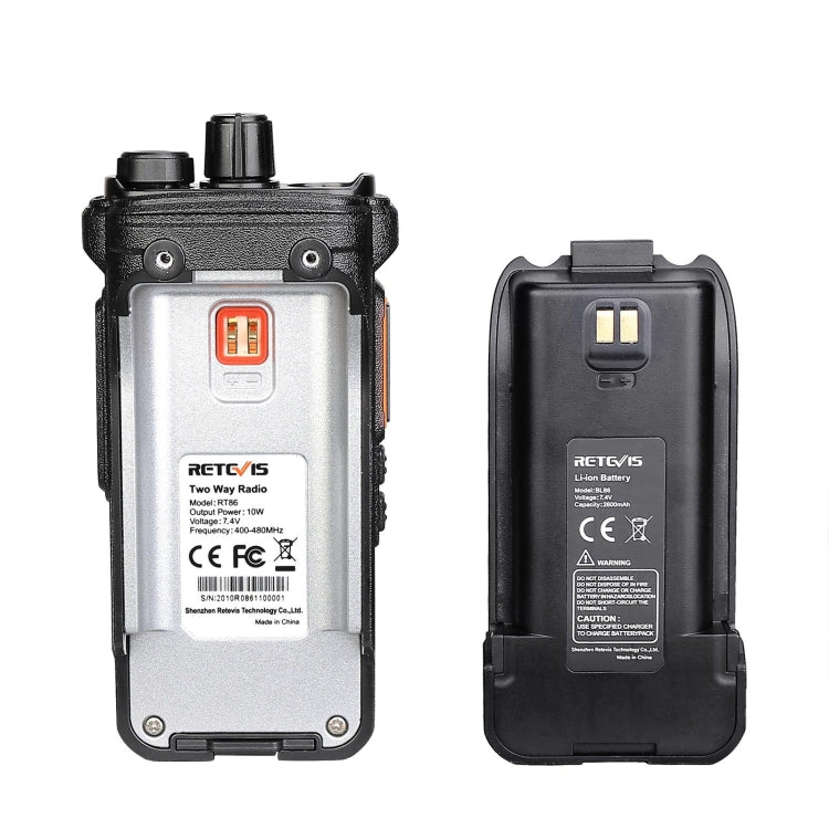 RETEVIS RT86 10W 430-440MHz 16CHS Two Way Radio Handheld Walkie Talkie with Wireless Copy Function Reluova