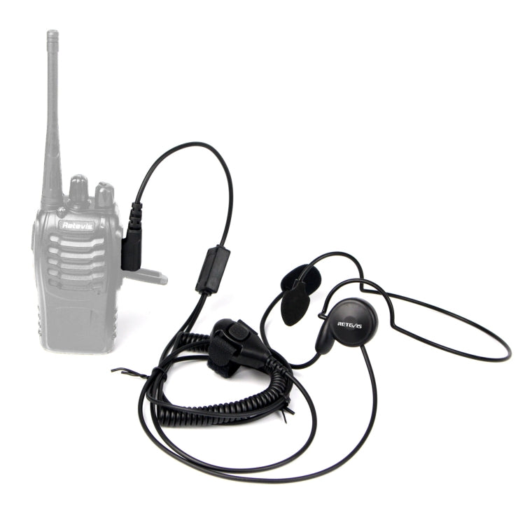 RETEVIS K-C2F 2 Pin PTT Finger Back-hanging Earphone Microphone for H-777/RT-5R/ 888s/UV5R