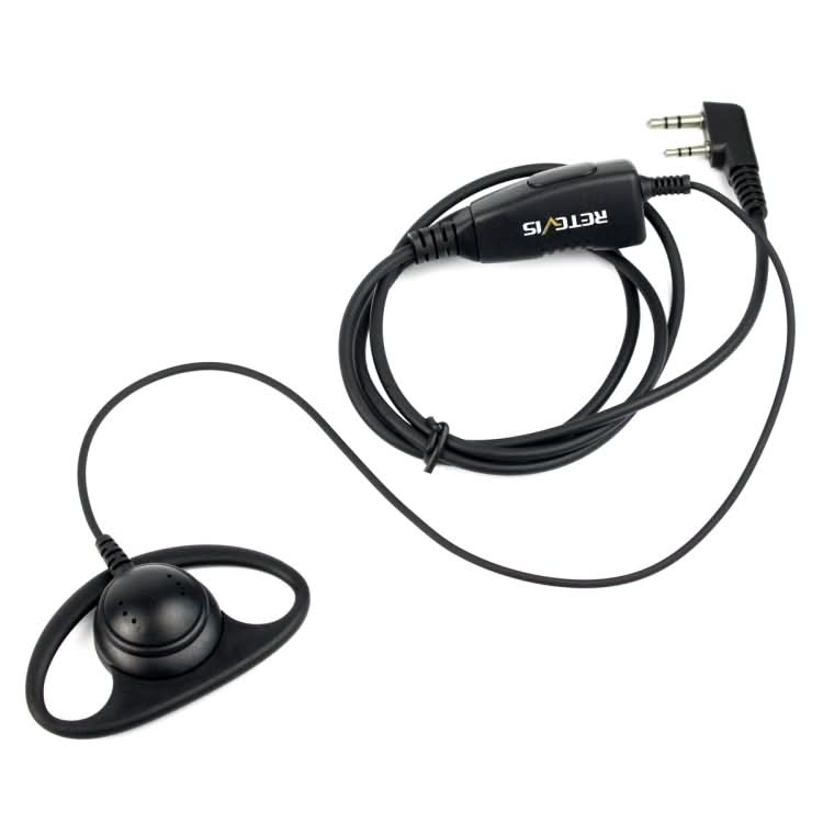 RETEVIS K-316 2 Pin D Shape Soft Ear Hook Earphone Microphone for H-777/RT-5R/RT1/RT2/RT5 /888s/UV5R My Store