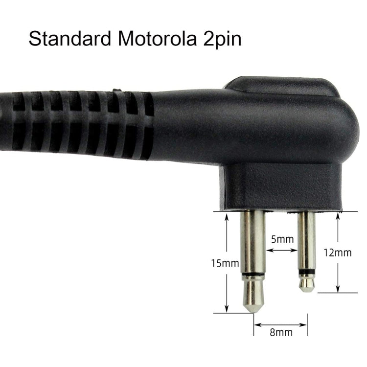 RETEVIS R-321 M 2 Pin Handheld PTT Speaker Microphone for Motorola GP68/GP88/GP300/2000/CT150/P040