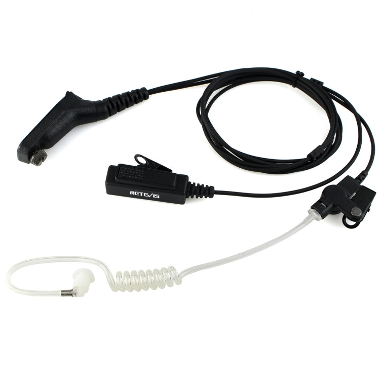 RETEVIS R-1M21 Two-wire Large PTT Acoustic Tube Earphone Microphone for Motorola XPR6000/XPR6550/DP4800/DP4801