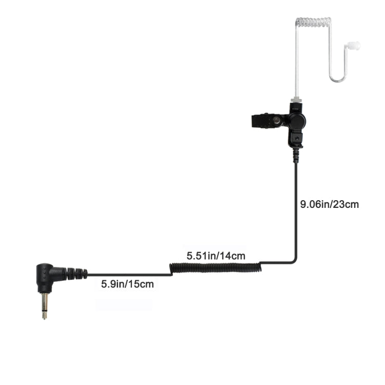 RETEVIS C9049A 3.5mm Audio Plug Only Surveillance Air Tube Earphone My Store