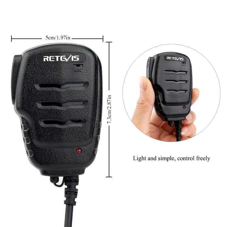 RETEVIS RS-111 M 2 Pin Remote Remote Speaker Microphone for H777/UV5R/RT21