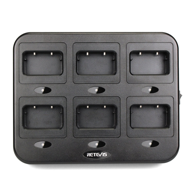 RETEVIS RTC21 Multi-function Six-Way Walkie Talkie Charger for Retevis RT21/RT24,