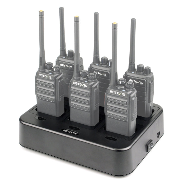 RETEVIS RTC21 Multi-function Six-Way Walkie Talkie Charger for Retevis RT21/RT24, Reluova