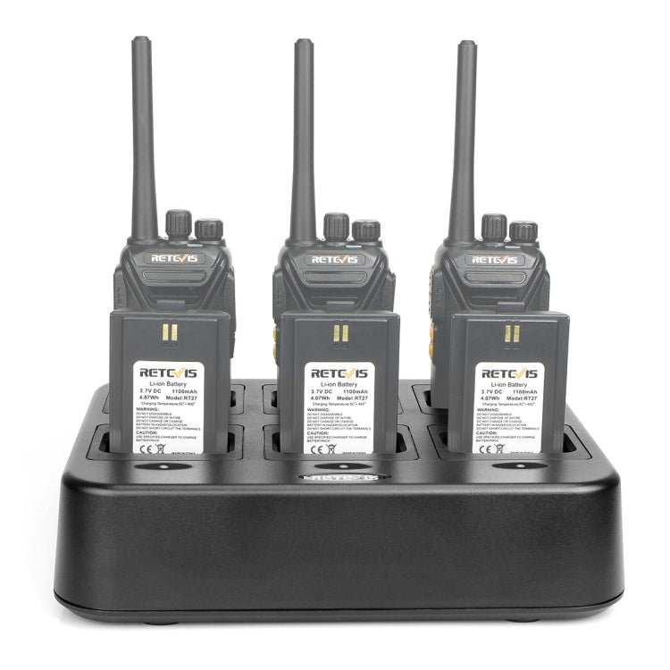 RETEVIS RTC27 Multi-function Six-Way Walkie Talkie Charger for Retevis RT27, Reluova