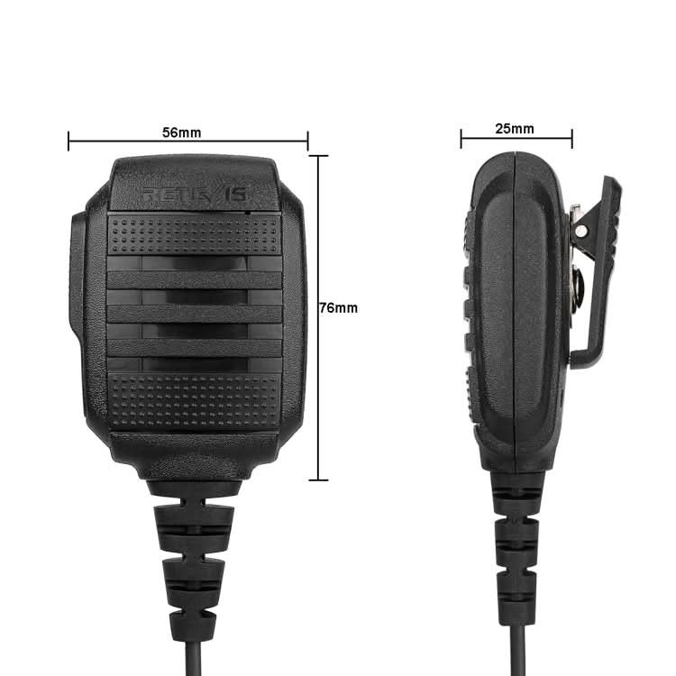 RETEVIS RS-114 IP54 Waterproof 2 Pin Speaker Microphone for H777/RT21/RT27 My Store