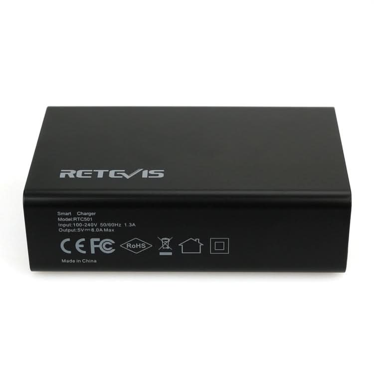 RETEVIS RTC501 40W / 8A 5 Ports USB Multi-function Charger Desktop Charging Station for H-777/RT27/RT7/RT22/H-777S My Store