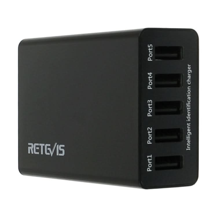 RETEVIS RTC501 40W / 8A 5 Ports USB Multi-function Charger Desktop Charging Station for H-777/RT27/RT7/RT22/H-777S My Store