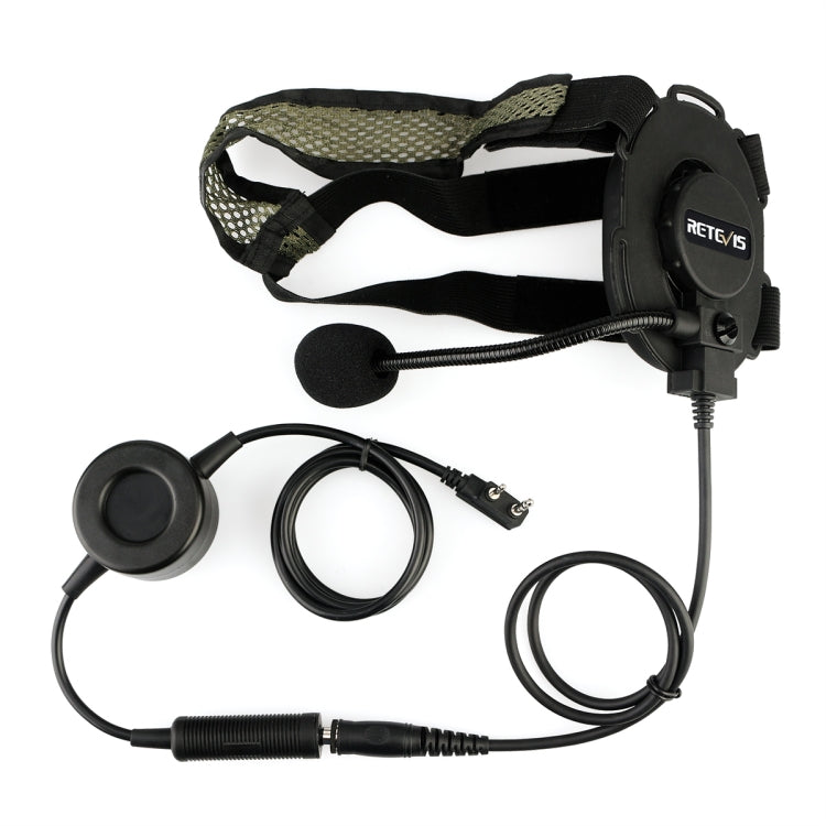 RETEVIS EH060K 2 Pin PPT Waterproof Tactical Military Headphone Microphone My Store