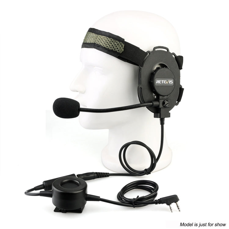 RETEVIS EH060K 2 Pin PPT Waterproof Tactical Military Headphone Microphone My Store