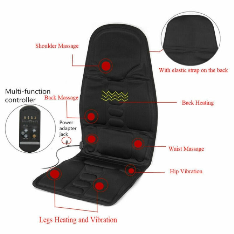 5 Massage Heads 8 Modes Car / Household Multifunctional Whole Body Cervical Massage Seat Cushion-Reluova