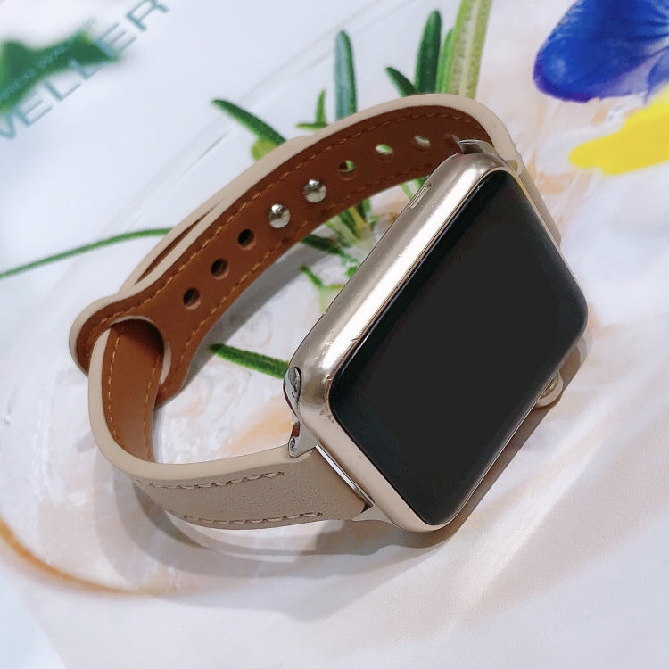 Double Nail Leather Replacement Strap Watchband