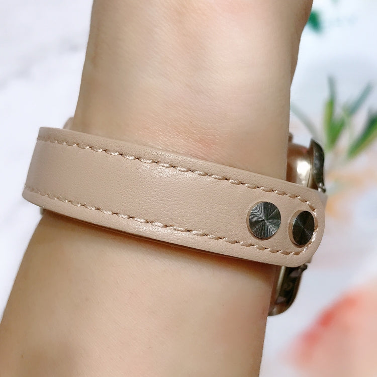 Double Nail Leather Replacement Strap Watchband