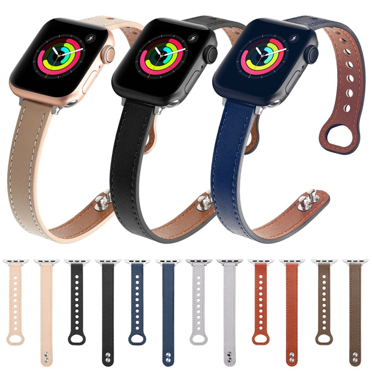 Double Nail Leather Replacement Strap Watchband