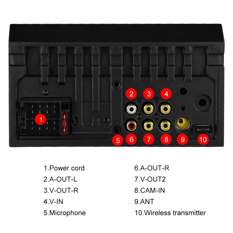 A2891 7 inch Car HD MP5 Carplay Bluetooth Music Player Reversing Image All-in-one Machine Support FM / U Disk with Remote Controler