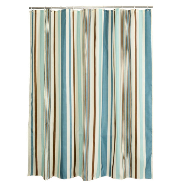 Multicolour Vertical Texture Thick Waterproof Polyester Fabric Shower Curtains My Store