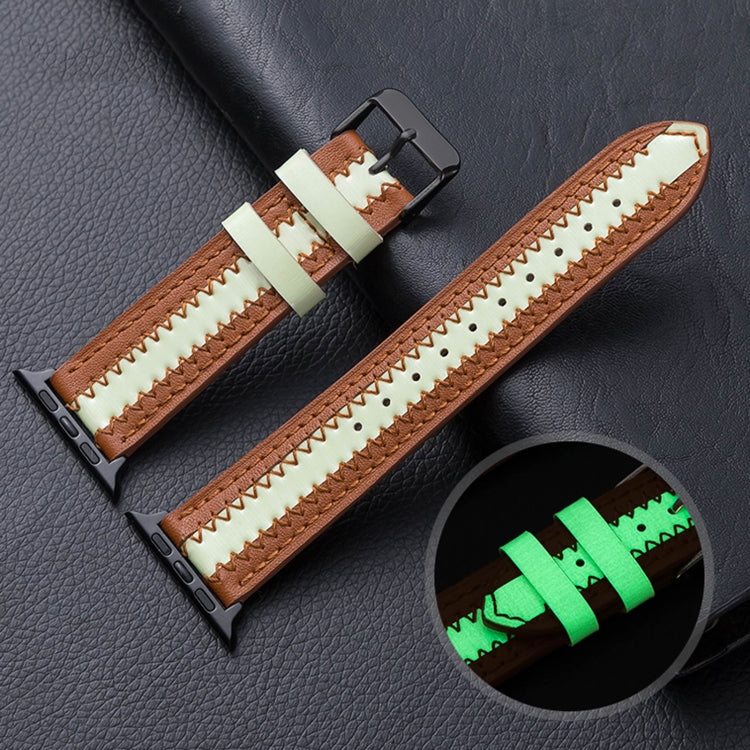 Cowhide Leather Luminous Replacement Strap Watchband