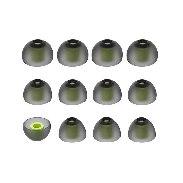 6 Pairs New Bee NB-M1 In-ear Silicone Ear Caps with Storage Box, Suitable for 5mm-7mm Earphone Plugs