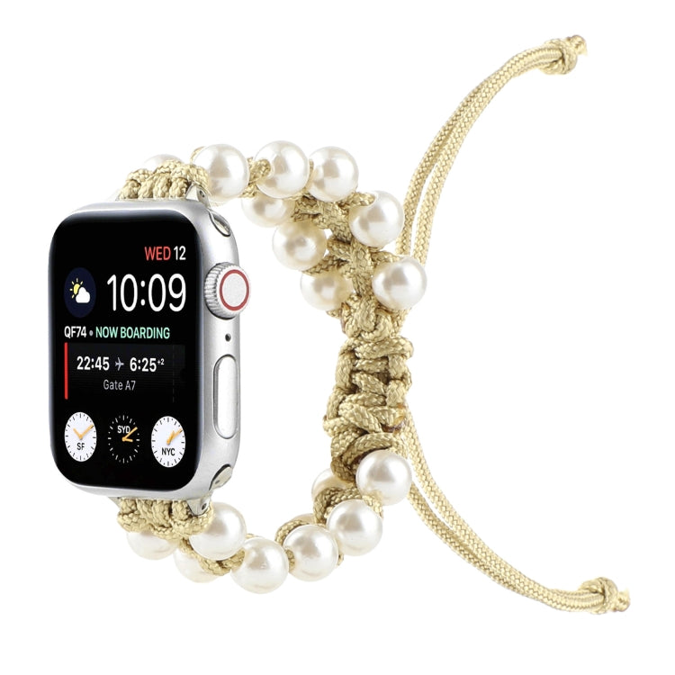 Umbrella Rope Bead Nylon Replacement Watchbands For Apple Watch Series 6 & SE &