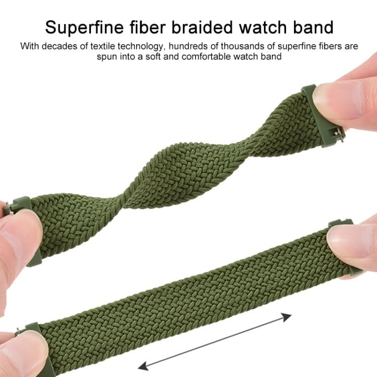 For Garmin Vivoactive 3 Adjustable Nylon Braided Elasticity Replacement Strap Watchband, Series 3