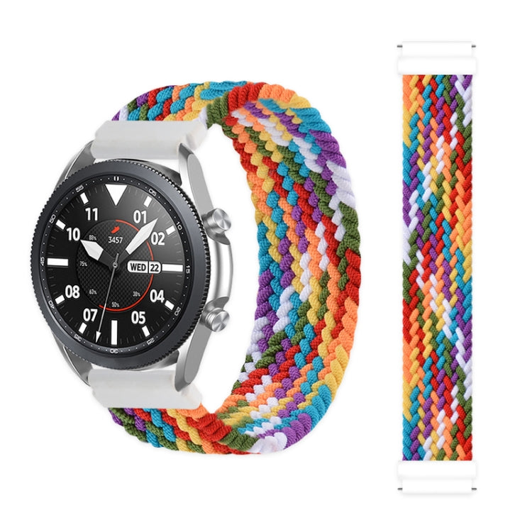 For Samsung Galaxy Watch 42mm Adjustable Nylon Braided Elasticity Replacement Strap Watchband, Series 2