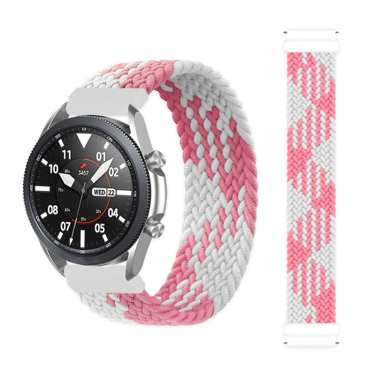 For Samsung Galaxy Watch 42mm Adjustable Nylon Braided Elasticity Replacement Strap Watchband, Series 2