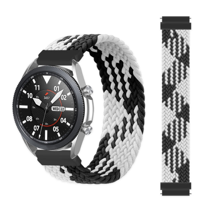 For Samsung Galaxy Watch 42mm Adjustable Nylon Braided Elasticity Replacement Strap Watchband, Series 2