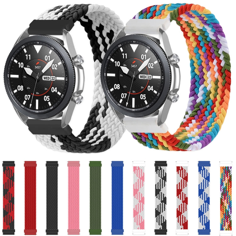 For Samsung Galaxy Watch 42mm Adjustable Nylon Braided Elasticity Replacement Strap Watchband, Series 2