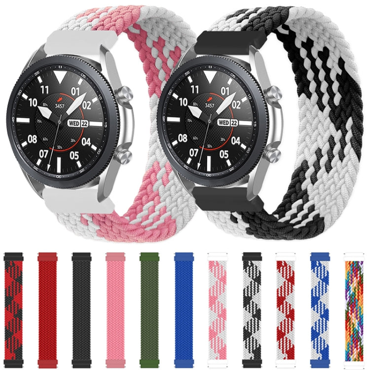 For Samsung Galaxy Watch 42mm Adjustable Nylon Braided Elasticity Replacement Strap Watchband, Series 3