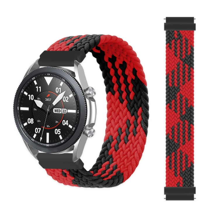 For Samsung Galaxy Watch 42mm Adjustable Nylon Braided Elasticity Replacement Strap Watchband, Series 2