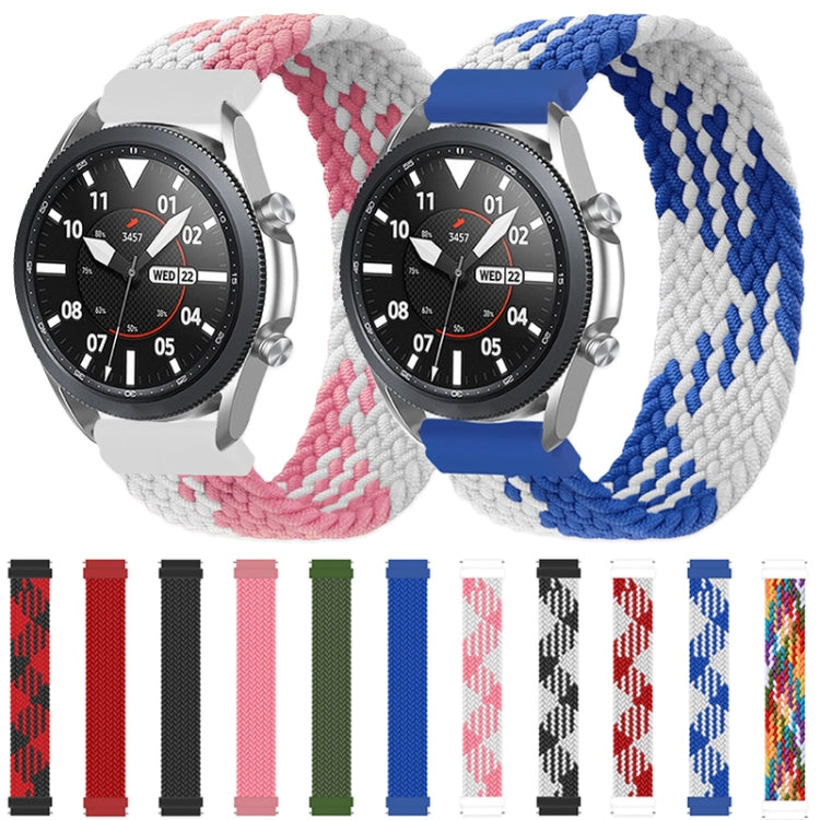 For Samsung Galaxy Watch 42mm Adjustable Nylon Braided Elasticity Replacement Strap Watchband, Series 2