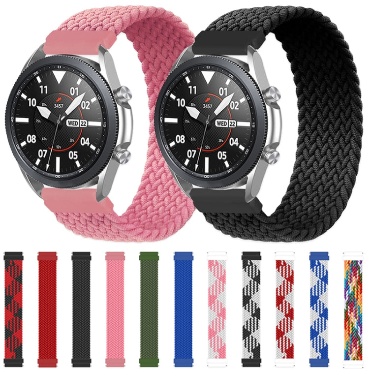 For Samsung Galaxy Watch 46mm Adjustable Nylon Braided Elasticity Replacement Strap Watchband, Series 3